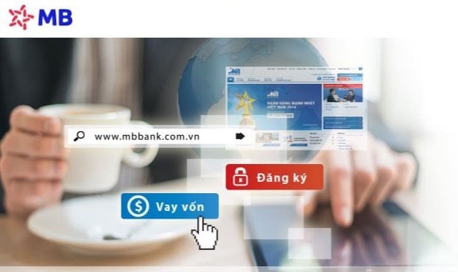 Đăng ký vay tiền MB Bank qua Website