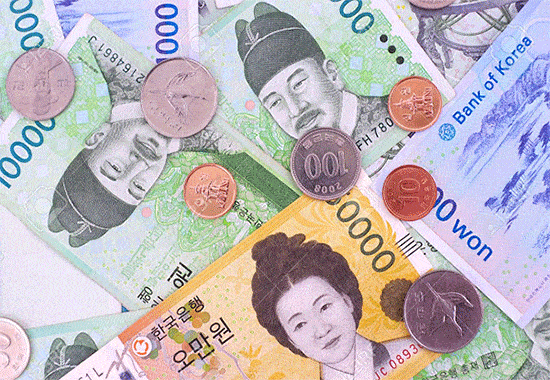 Đồng Won là đồng tiền được sử dụng chính thức tại Hàn